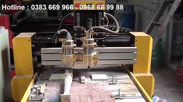 cnc khắc gỗ 2 đầu mini giá rẻ 0383 669 966