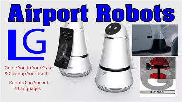 LG at CES 2017 Airport Robot