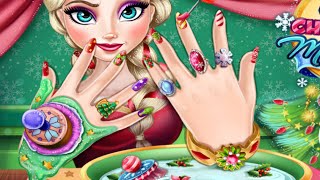 Disney Frozen Princess Elsa Christmas Manicure - Frozen Games for Girls screenshot 2