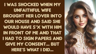 I was shocked when my unfaithful wife brought her lover into our house and said she would have...
