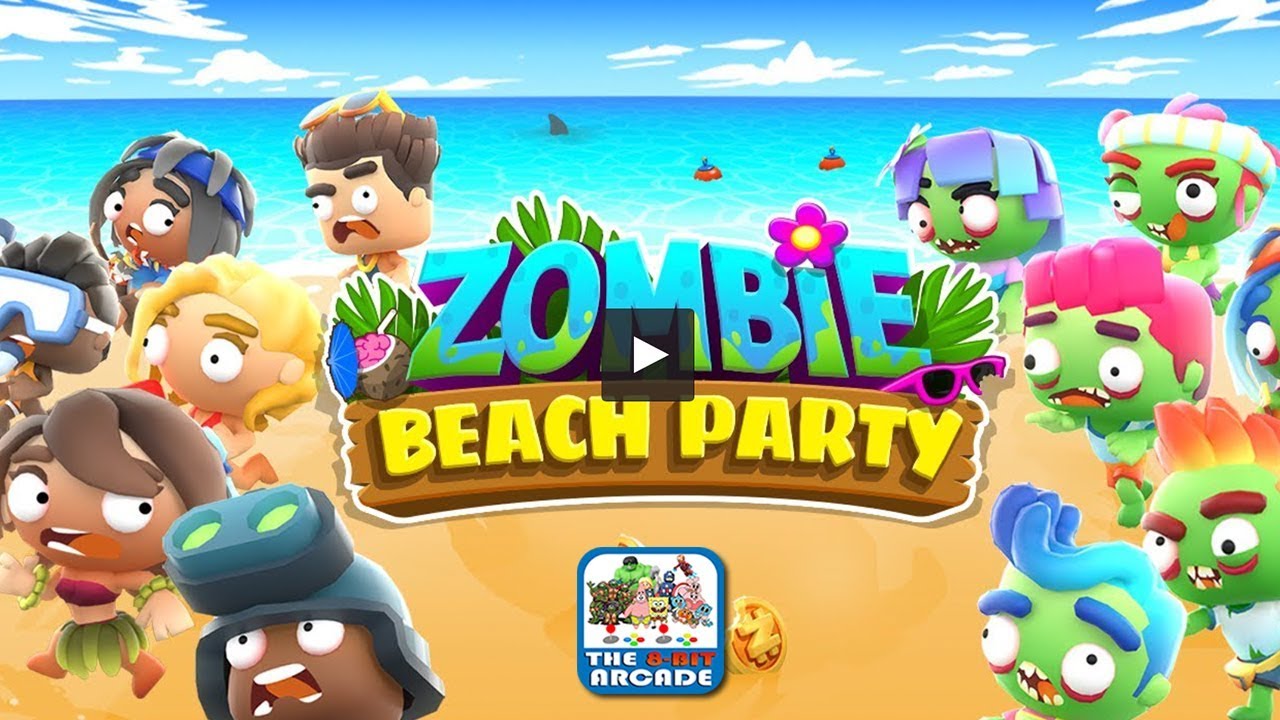 Игра зомби пляж. Beach Island with Zombie.