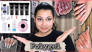 Poly gel nail extension kit review from Flipkart 💅| #anmolkaur #nails #extension #polygel #review