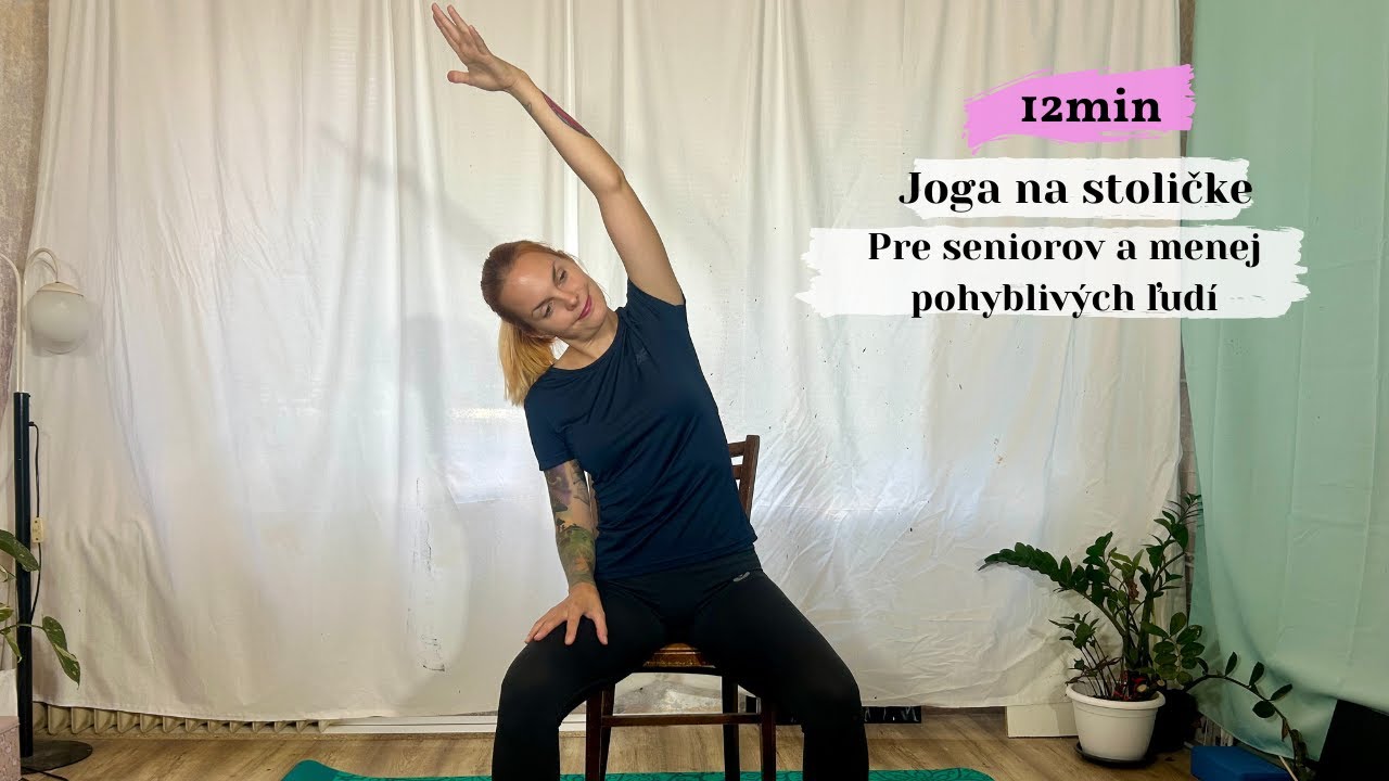 Stoličková joga pre seniorov a začiatočníkov: 12 minút pre vaše zdravie 😊 🪑🧘‍♀️