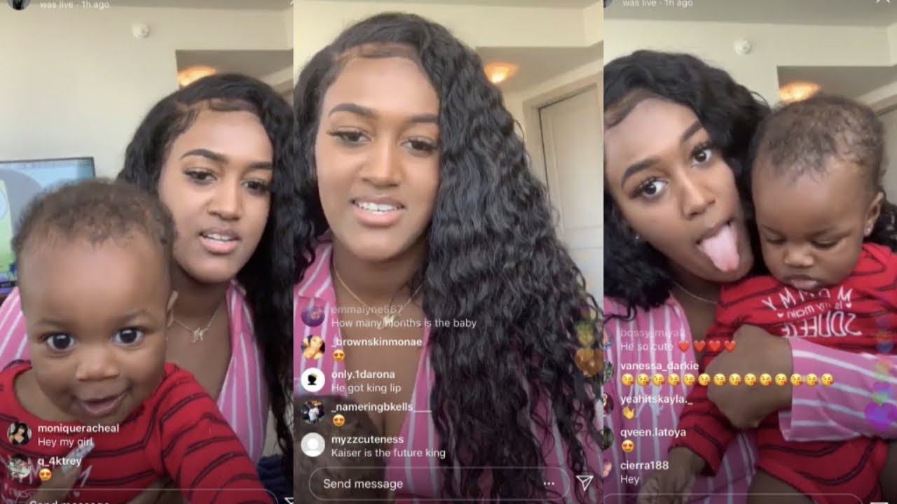 NIQUE FROM NIQUE AND KING ON IG LIVE W/ BABY KAISER 😍 YouTube