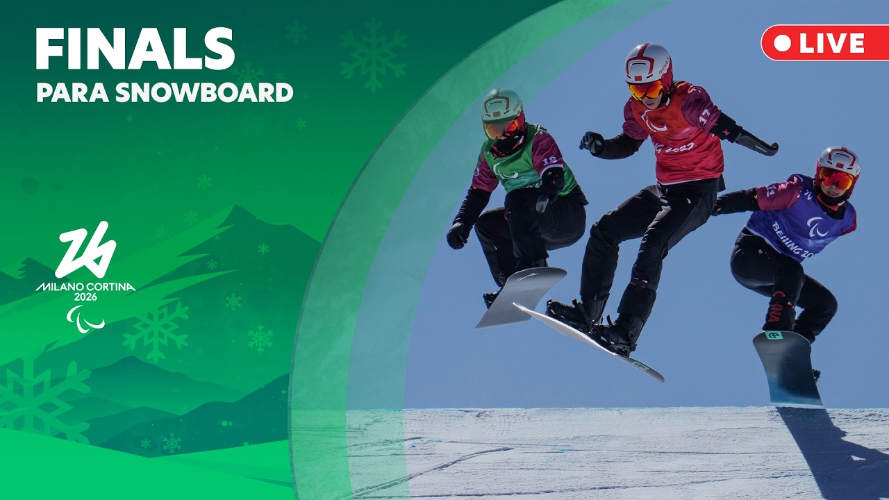 🔴LIVE: Para Snowboard 🏂 – Men’s & Women’s Snowboard Cross Finals | 8 Mar | Milano Cortina 2026