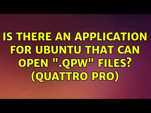Is there an application for Ubuntu that can open ".qpw" files? (Quattro Pro)