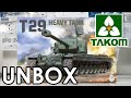 Takom T29 Model Kit 1/35 Tank Unboxing