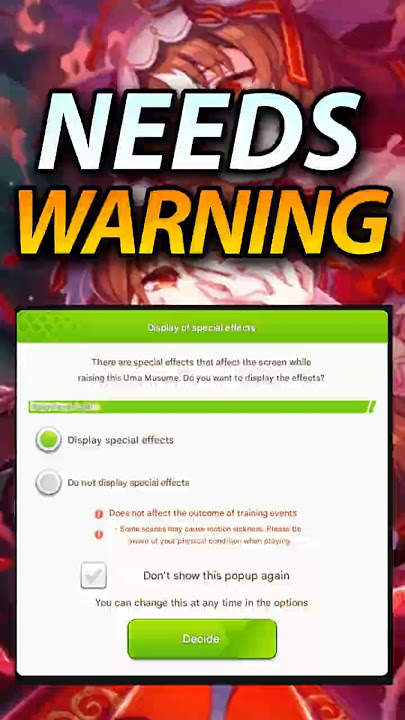 This Uma Musume Comes With a WARNING 🚨