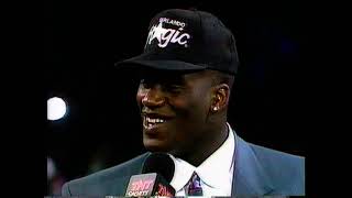 1992 NBA Draft - first 7 picks recorded live on TNT Shaquille O'Neal drafted #1