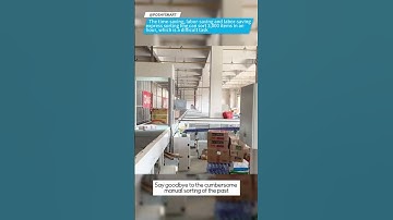 The time-saving, labor-saving and labor-saving express sorting line can sort 3,000 items in an hour,