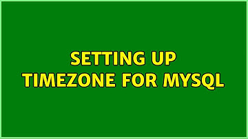 Ubuntu: Setting up timezone for mysql