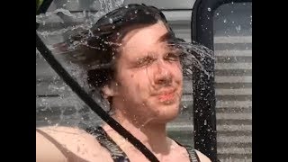 Dryden Demos Outdoor Shower On Camper