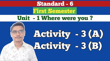 Std 6 English sem 1 unit 1 