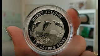 1oz Silver 2022 Australia Dusky Dolphin Coin