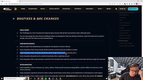 Thebausffs reacts to Sion bug fixes