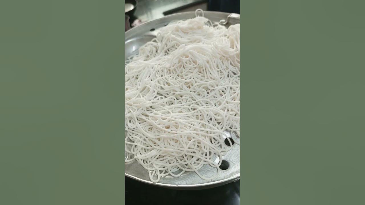 Idiyappam with coconut milk South Indian dish 1min recipe 