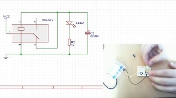 Simple 4 component Relay Oscillator / LED Flasher