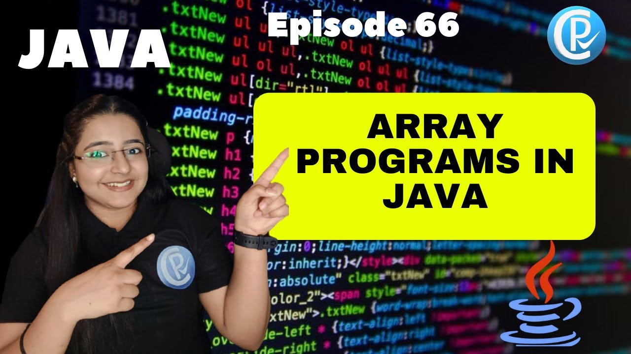 Array Programs in JAVA | How we can do programming on Arrays | With ...