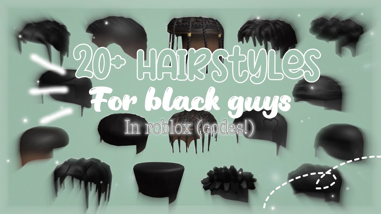 10+ Roblox BLACK hair for BOYS with codes and links! ✧ Glam Game + Roblox 