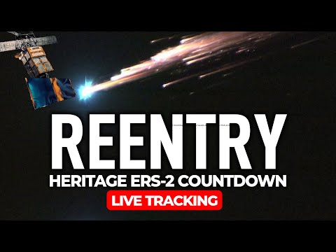 🔴 LIVE TRACKING: European ERS-2 satellite reentry COUNTDOWN