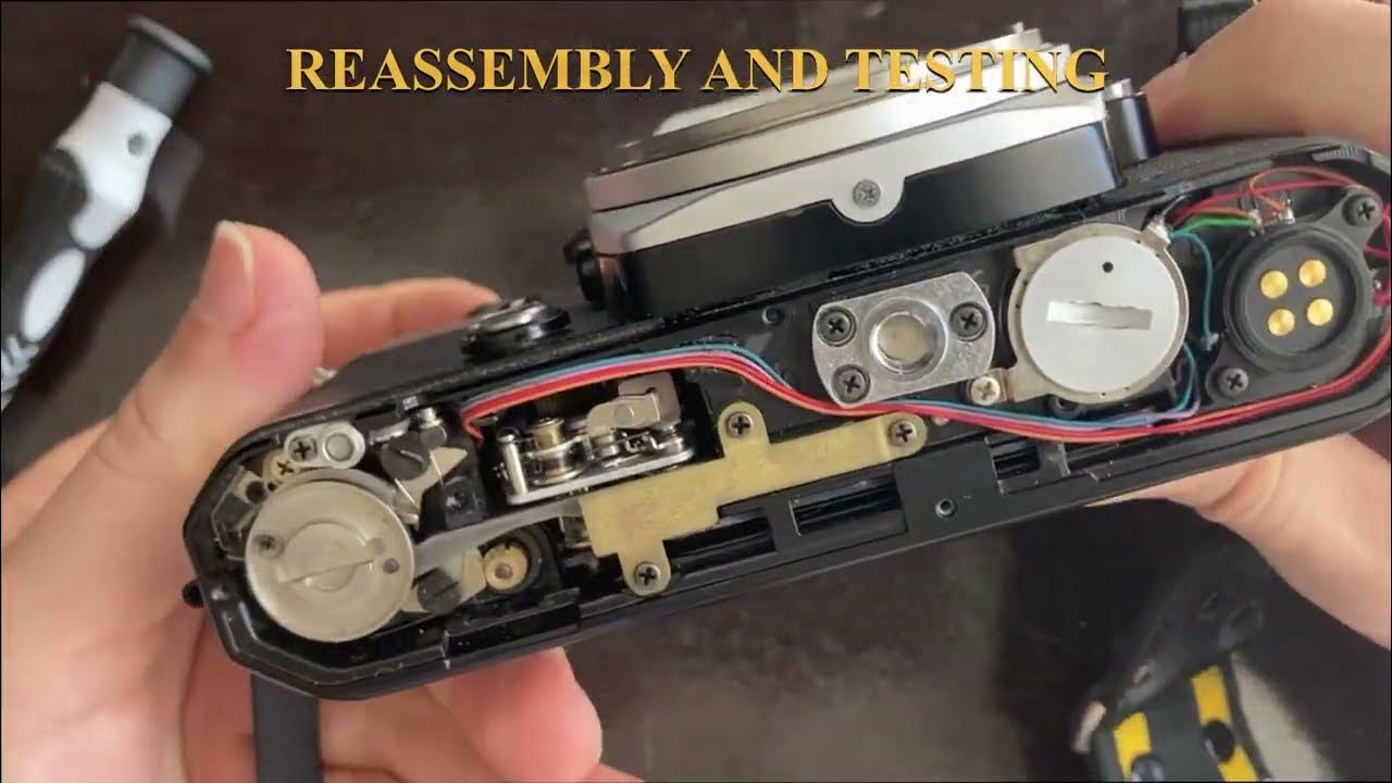 Nikon FE issue & fix mirror stuck up & film advance jammed or stuck