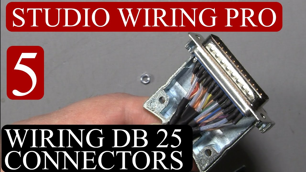 How To Wire A Db25 Connector For Audio Youtube