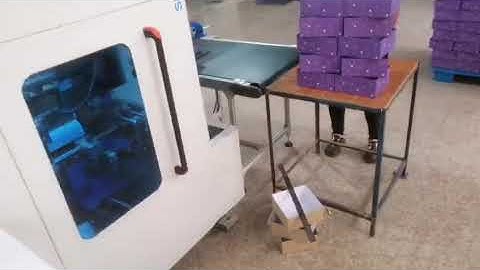 Automatic positioning machine with ABF450 rigid box wrapper