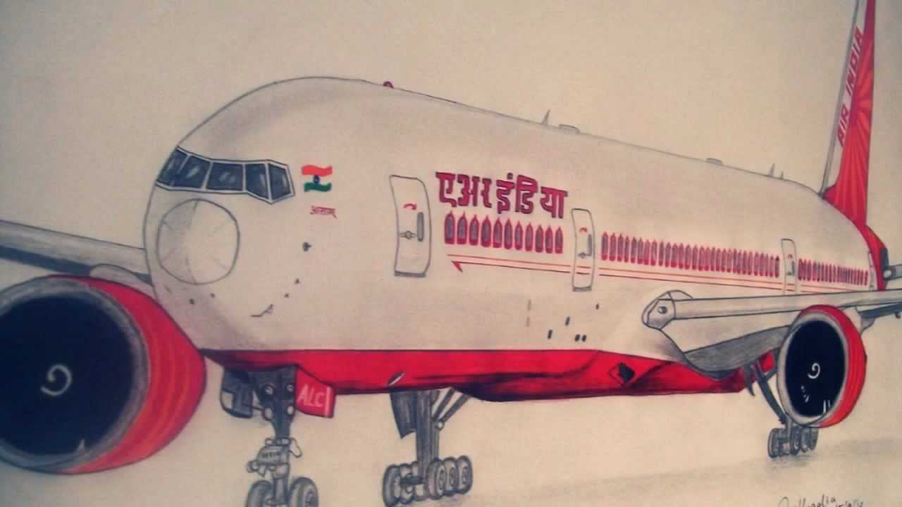 drawing airplane