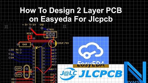 How To Design 2 Layer PCB on Easyeda For Jlcpcb | Homemade Arduino uno