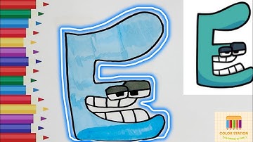 How To Draw Alphabet Lore - Letter E | Cute Easy Step By Step Drawing Tutorial