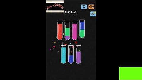 WATER COLOR SORT level 54...15 moves । Time 4 Game