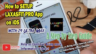 How to Pair Laxasfit Pro App on iPhone (iOS) with i9 Ultra Max Smartwatch