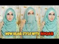 New hijab style with niqab  hijab with niqab tutorial  meem gazi 