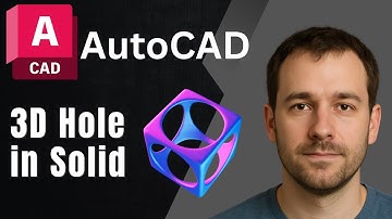 AutoCAD 3D: How to Make Holes in Solid Objects (Subtract Command Tutorial)