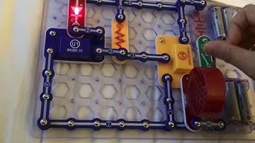 Electronic Snap Circuits Music amplifier