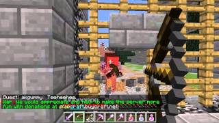 Playing some Wars (CTF) in Minecraft