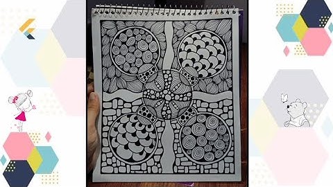 Zentangle pattern part 24| Beginners friendly| SoftLine Studio