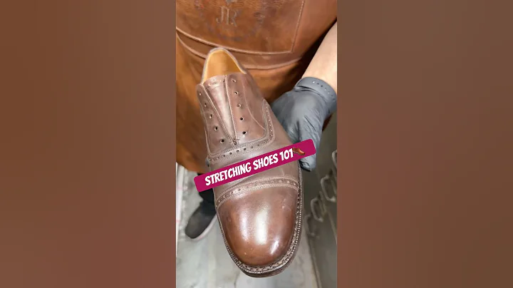 How your local cobbler stretches your shoes!👞 #shoecare #mensfashion #americascobbler