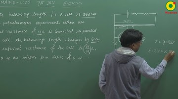 JEE MAIN 2020 Current Electricity - 04 (7 Jan S2) By SSI Sir B.Tech IIT Delhi