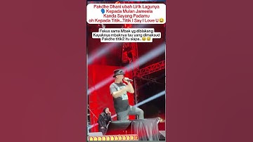 Pakdhe dhani ubah lirik lagunya😅 #shorts #ahmaddhani #mulanjameela #maiaestianty #dewa19 #artist