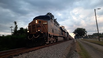 5338 With A Proud 1st Gen K5hl As It Makes A Grain Train Departure Move South - Pembroke, NC