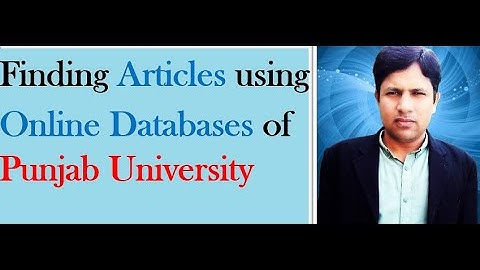 Finding articles using Science Direct Database by Zahid Raza Urdu# Hindi