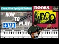 The doors cars hiss by my window bass cover with play along tab