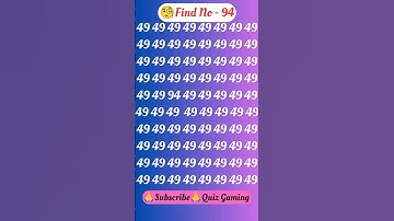 ❌ 99% Can’t Handle This Challenge! 🧩 Find the Hidden Number That’s Playing Mind Games! 🌀 QUIZ GAMING