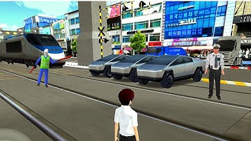 Cybertruck Vs Bullet Train 🚅  | 3D Driving Class 2025 | Best Andriod iOS Game 