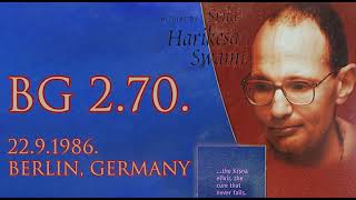 BG 2.70 - 22.9.1986. Berlin - Harikesa Swami