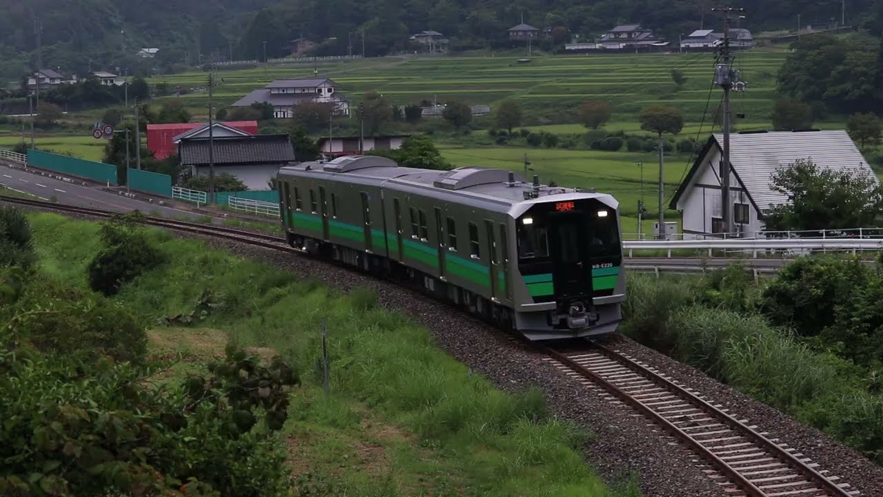 釜石線 HB-E220系 試9672D 宮守～岩根橋 2025年8月20日