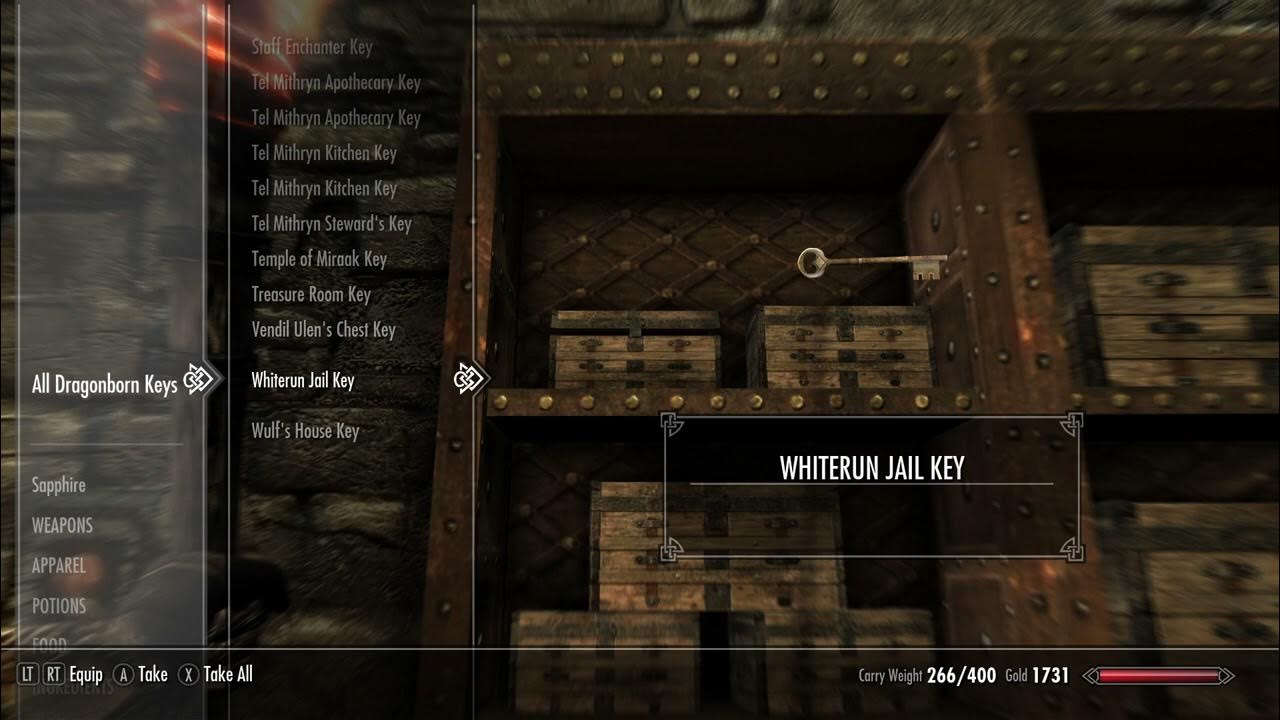 Whiterun Jail Key YouTube