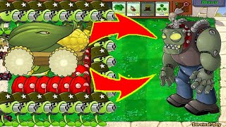 1 Cob Cannon  Pea Hack vs Dr. Zomboss Plants vs Zombies