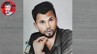 Mashrafe Bin Mortaza ||How To Colour Pencil Sketch || Easy Drawing